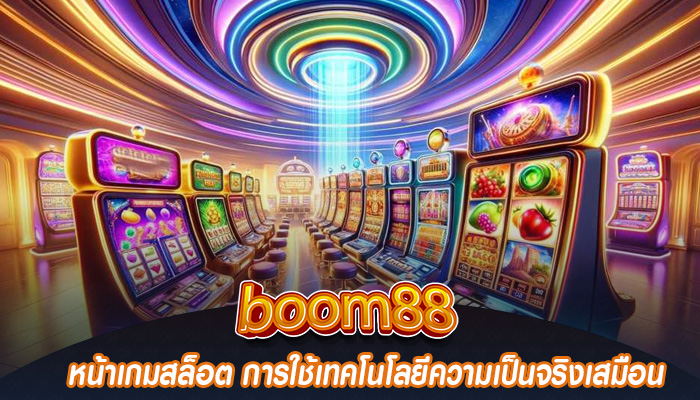 หน้าเกมสล็อต การใช้เทคโนโลยีความเป็นจริงเสมือน