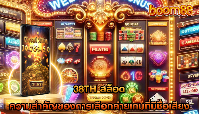 38th สล็อต ความสำคัญของการเลือกค่ายเกมที่มีชื่อเสียง
